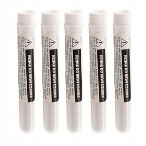 HENNA w proszku krakowska pudrowa CZARNA 5x 10ml