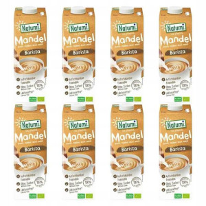 8 x Napój Migdałowy Barista Bez Cuku Bio 1L Natumi