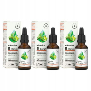 3x Witamina B Complex 30ml Aura Herbals