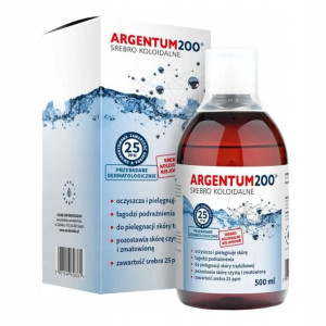 Argentum Srebro Koloidalne Tonik 25Ppm 500ml-Aura