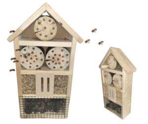 Hotel Budka Karmnik Domek dla owadów pszczół murarki 47x22 cm - Naturalny