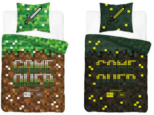 Pościel 140x200 Mine Game Świeci W Nocy Świecąca
