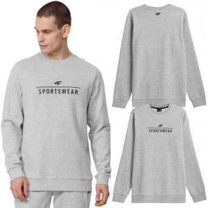 Bluza Męska 4F Bawełniana Bez Kaptura Sport Dres