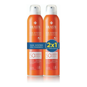 Spray z filtrem do opalania Rilastil Sun System Przezroczysty SPF 50+ 200