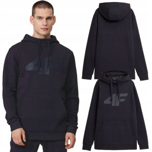 Bluza Męska 4F Bawełniana Kangurka z Kapturem Dres