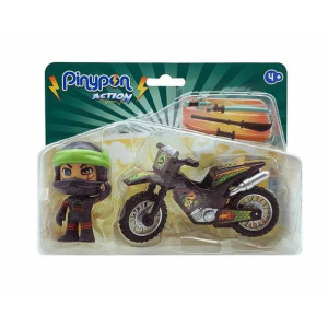Figurki Superbohaterów Famosa Pinypon Action Motocykl