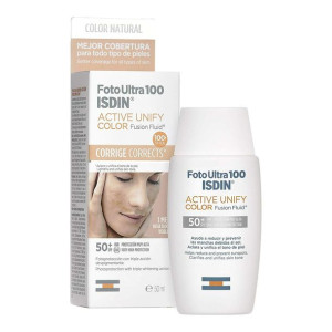 Ochrona przeciwsłoneczna z kolorem Isdin Foto Ultra Active Spf 50 (50 ml)