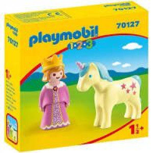 Playmobil 1-2-3 70127 Księżniczka Z Jednorożcem