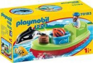 Playmobil 1-2-3 70183 Marynarz Z Łodzią Rybacką