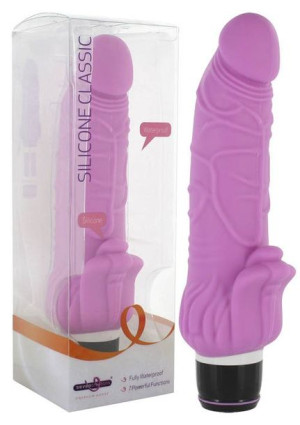 Super Wibrator Silikonowy Ze Stymulatorem Łechtaczki Silicone Classic