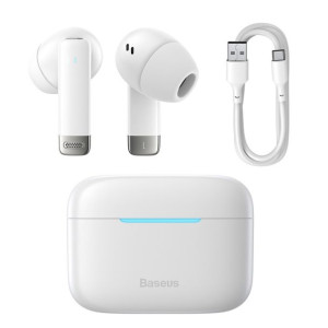 Baseus dokanałowe bezprzewodowe słuchawki TWS Baseus Bluetooth 5.3 białe