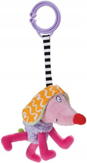 Grzechotka ZAWIESZKA Kooky Dog Girl TAF TOYS Różow