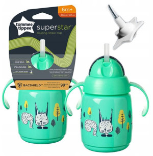 Tommee Tippee Kubek bidon Z OBCIĄŻONĄ SŁOMKĄ 300ml