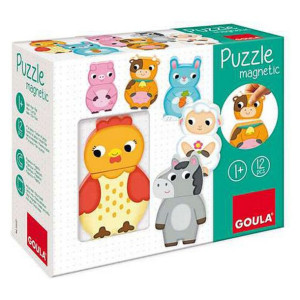 Konfigurowalne drewniane puzzle Goula Diset (12 pcs)