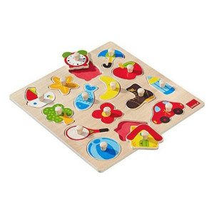 układanka puzzle Diset Drewno Kształty (15 pcs)