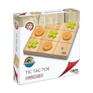 Gra kółko i krzyżyk Cayro Tic Tac Toe Drewno 20 x 20 x 4 cm