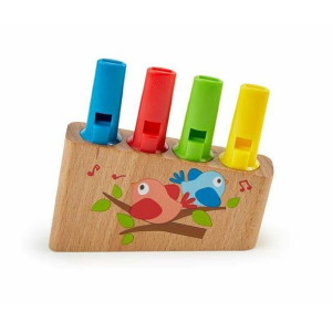 Gwizdek Hape Drewno Plastikowy Wielokolorowy