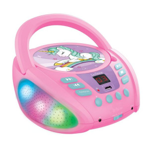 Odtwarzacz CD/MP3 Lexibook Bluetooth Różowy Dziecięcy Jednorożec