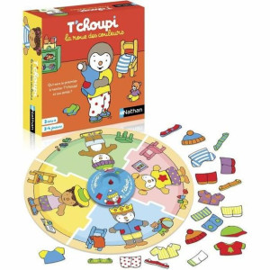 Gra Planszowa Nathan T'choupi the color wheel (FR)
