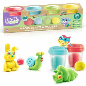 Zabawa z Plasteliną Canal Toys Organic Modeling Clay 4 Sztuk