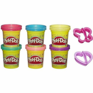 Zabawa z Plasteliną Play-Doh Glitter Modeling  (6 Części)