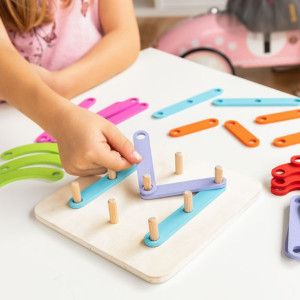 Drewniana Zabawka Litery i Cyfry Koogame InnovaGoods 27 Części