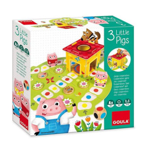 Drewniana Gra Diset Goula 3 Little Pig (ES-PT-FR-IT-EN-CS)