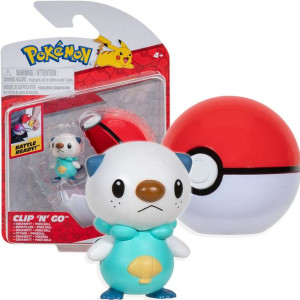 Pokemon Oshawott Figurka Kolekcjonerska Poke Ball Clip'N'Go Jazwares 2667