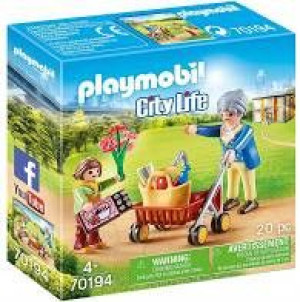 Playmobil 70194 Babcia Z Chodzikiem