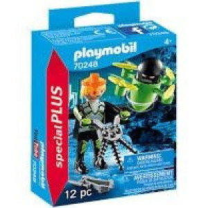 Playmobil 70248 agent z dronem