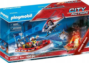 Playmobil 70335 jednostka straży pożarnej z helikopterem