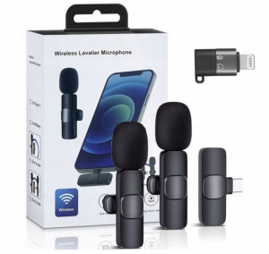 2x Mikrofon Bezprzewodowy Krawatowy Usb-c I Iphone