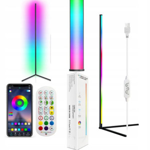 Lampa Led Podłogowa Stojąca Narożna Pilot Apka Rgb