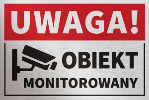 Tabliczka OBIEKT MONITOROWANY 30x20 cm_2