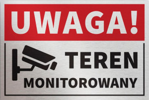 Tabliczka TEREN MONITOROWANY 30x20 cm_2