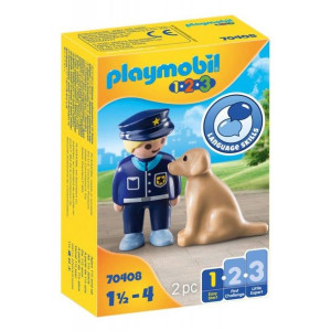 Playmobil 70408 policjant z psem