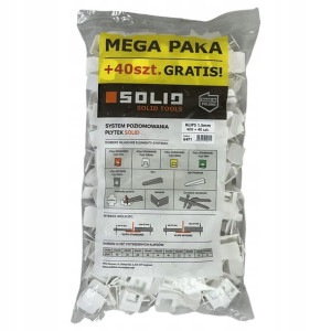 System Poziomowania Płytek Solid Klipsy 1,5 440szt