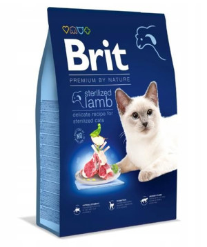 BRIT Cat Premium by Nature Sterilised lamb 1.5 kg - Sucha karma dla kotów z