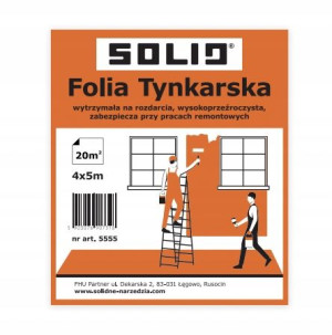 Solid Folia Tynkarska Malarska 20m2 4x5m Gruba