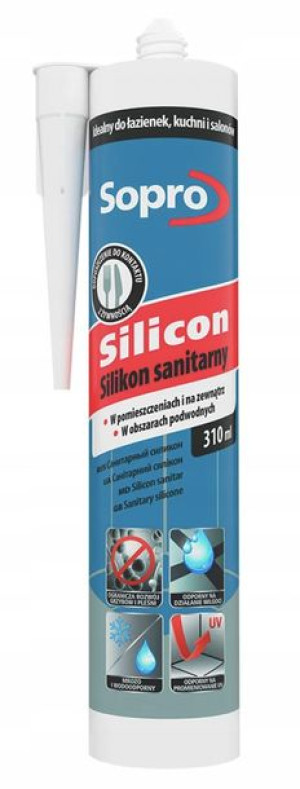 Sylikon Sanitarny Betonowo Szary 14 Sopro 310 Ml