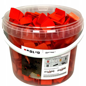 System Poziomowania Płytek Solid Klipsy 1mm 440szt