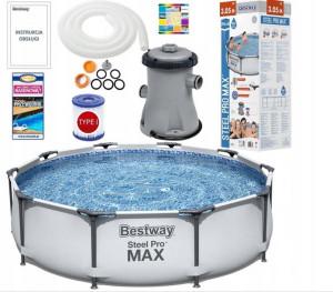 Basen stelażowy okrągły Bestway 56408 305 x 305 cm