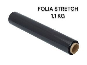 Folia Stretch Strecz Strech 1,1kg 50cm Czarna
