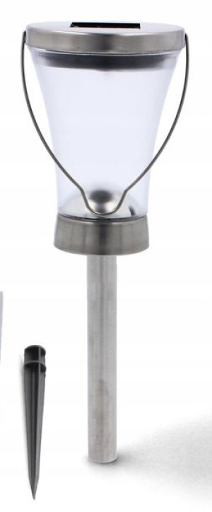 Lampa lampka solarna latarnia wbijana 9,5x9,5x38,5