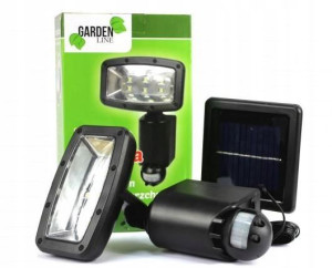 Lampa lampka solarna 6 LED z czujnikiem ruchu