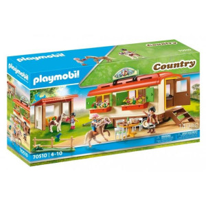 Playmobil 70510 kemping z kucykami i przyczepą do nocowania