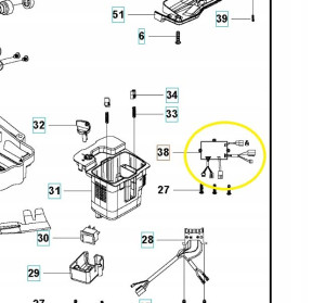 Płyta sterująca kosiarki Husqvarna LC141iV