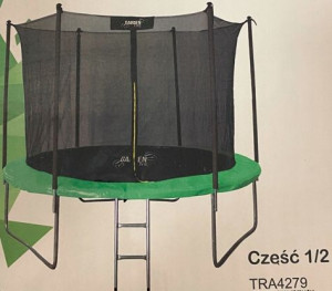 Trampolina ogrodowa 10FT 305 cm z drabinką i siatk