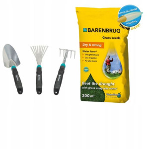 Trawa BARENBRUG Water Saver 5 kg+Zestaw narzędzi