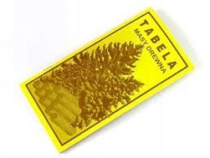Tabela masy drewna